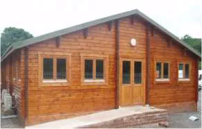Commercial log cabin, Torwood Country Lodges
