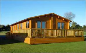 Mobile Home log cabin, Torwood Country Lodges